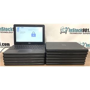 Lot 11 Dell 3100 Chromebook Celeron N4020 1.1GHz 11.6" 4gb RAM 32gb SSD