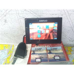 Boaters' Resale Shop of TX 2509 1341.01 SIMRAD GO7 GPS/NAV DISPLAY & TRANSDUCER