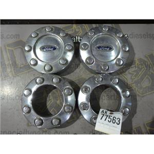 2005 2006 FORD F350 F250 XLT 6.0 DIESEL AUTO 4X4 WHEEL CHROME CAPS COVER (FOUR)