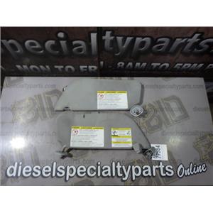 2005 2006 FORD F350 F250 XLT 6.0 DIESEL AUTO 4X4 SUNVISOR SET ( GRAY ) OEM