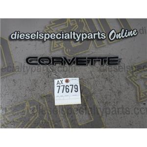 1989 1990 CHEVROLET CORVETTE 5.7 AUTO CONVERTIBLE EMBLEM ( BLACK /SILVER ) OEM