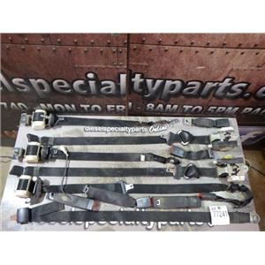 2009 2010 FORD F350 XLT 6.4 DIESEL AUTO 4X4 SEAT BELT SET (BLACK) 6 PASSENGER