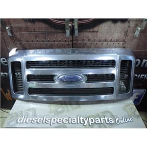 2008 2009 2010 FORD F350 XLT 6.4 DIESEL AUTO 4X4 OEM FRONT GRILLE - CHROME