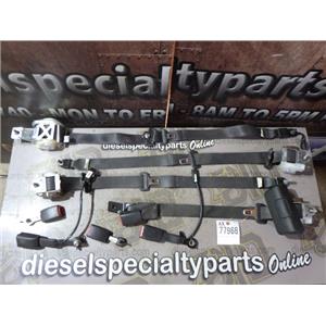 2013 2014 FORD F150 LARIAT 3.5 ECO BOOST AUTO 4X4 CREWCAB SEAT BELTS (BLACK) SET