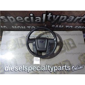 2013 2014 FORD F150 LARIAT 3.5 ECO BOOST AUTO 4X4 STEERING WHEEL  - NOT PERFECT