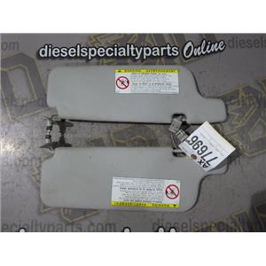 2001 2002 TOYOTA ECHO 2DR 4CLY 1.5L MANUAL SUN VISORS ( SET ) LIGHT GRAY OEM
