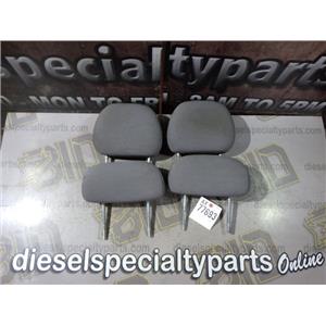 2001 2002 TOYOTA ECHO 2DR 4CLY 1.5L MANUAL HEAD RESTS - CLOTH - SET OF 4 - GRAY