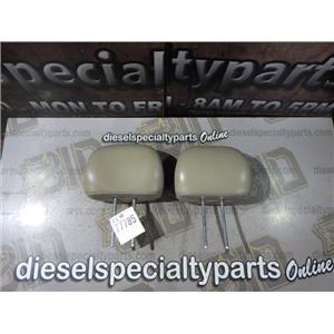 2003 2004 HONDA ODYSSEY 3.5L AUTO VAN FRONT HEAD RESTS ( 2 ) TAN LEATHER OEM