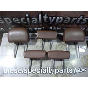 2008 2009 HYUNDAI VERACRUZ 3.8L AUTO HEAD RESTS SET ( 5 ) BROWN LEATHER OEM