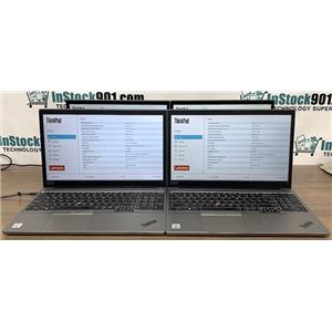 Lot 4 Lenovo ThinkPad E15 15.6" FHD i7-10510U 1.8GHz 8gb RAM 256gb SSD No OS