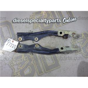 2002 2003 FORD F350 LARIAT CREWCAB 7.3 DIESEL AUTO 4X4 HOOD HINGES ( BLUE ) PAIR