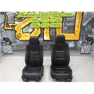 2003 2004 FORD RANGER XLT EXTENDED CAB FRONT SEATS (BLACK) LEATHER - NO POWER