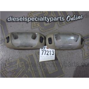 2002 2003 FORD F350 LARIAT CREWCAB OEM INTERIOR DOME LIGHTS (SET) TAN