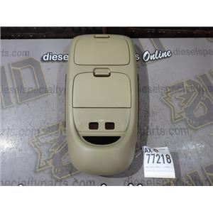 2002 2003 FORD F350 LARIAT CREWCAB OEM OVERHEAD CONSOLE STORAGE (TAN)