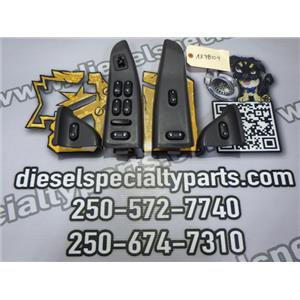 2002 2003 FORD F350 LARIAT CREWCAB POWER WINDOW SWITCHES ( 4 ) GRAY OEM