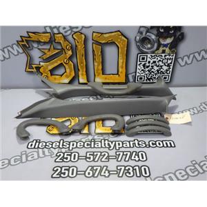 2002 2003 FORD F350 LARIAT CREWCAB A PILLARS COVERS GRAB HANDLE SET ( 7 ) GRAY