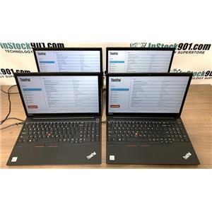 Lot 4 Lenovo ThinkPad E15 15.6" FHD i7-10510U 1.8GHz 8gb RAM 256gb SSD No OS