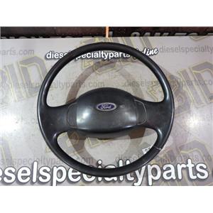 2004 2005 FORD F750 CAB CAT C7 DIESEL 6-SPEED MANUAL OEM STEER WHEEL BLACK HORN
