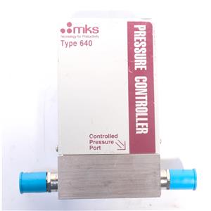 MKS Type 640 640A12TW1M22M Pressure Controller Range 100 TORR