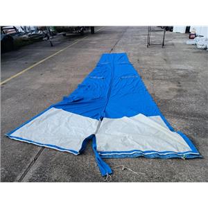 Boaters' Resale Shop of TX 2510 1108.01 BANKS SAIL 4' x 15'8" BLUE SAIL COVER