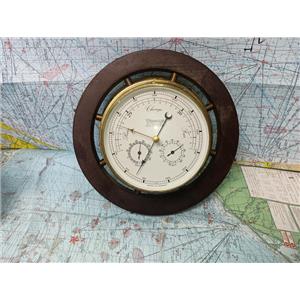 Boaters' Resale Shop of TX 2511 0805.11 WEEMS & PLATH BAROMETER w MARINE DECOR