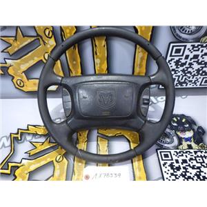2001 2002 DODGE 3500 2500 SLT OEM INTERIOR LEATHER STEER WHEEL HORN 6/10