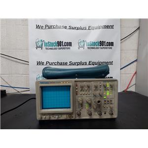 Tektronix 2465B 400 MHZ 4 Channel Oscilloscope w/Bag