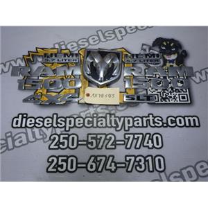 2012 2013 DODGE 1500 SLT 5.7 HEMI AUTO 4X4 EMBLEMS SET COMPLETE OEM
