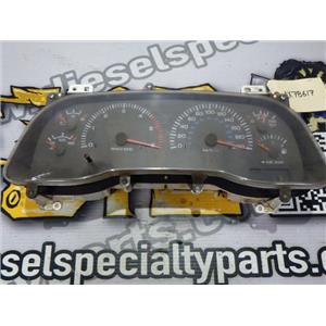 2000 2001 DODGE RAM 3500 REG CAB V10 MANUAL 4X4 OEM INSTRUMENT GAUGE CLUSTER KMH