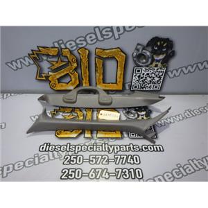 1999 2000 FORD F350 XLT EXTENDED CAB A PILLAR COVERS , GRAB HANDLE SET ( GRAY )