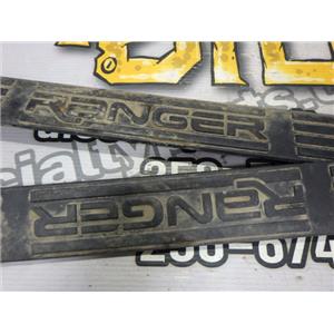 2000 2001 FORD RANGER XLT EXTENDED CAB KICK SILL COVER PLATE CAPS (BLACK) SET