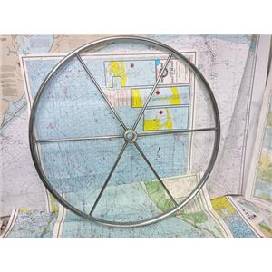 Boaters' Resale Shop of TX 2508 2310.02 SS 28" STEERING WHEEL FOR 1" SHAFT