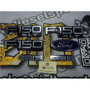 2000 2001 FORD F150 EXT CAB XLT 4.6 4X4 OEM EXTERIOR EMBLEMS (SET) SIX