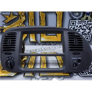 2000 2001 FORD F150 EXT CAB XLT 4.6 4X4 OEM CENTRE DASH TRIM COVER BEZEL (GRAY)