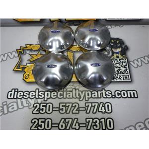 1997 1998 FORD F150 REGULAR CAB XLT 4.6 4X4 OEM WHEEL HUB CAPS (CHROME) SET 4