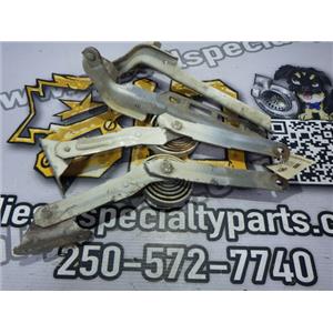 1992 1993 FORD F250 XL 7.3 DIESEL ZF5 4X4 MANUAL OEM HOOD HINGE SET (WHITE)