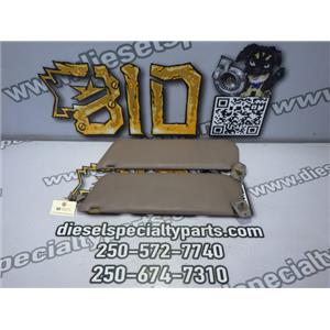 1992 1993 FORD F250 XL 7.3 DIESEL ZF5 4X4 EXT CAB SUN VISOR SET (2) TAN/BROWN