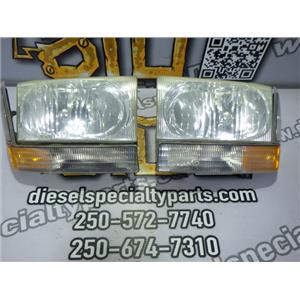 2003 2004 FORD F350 F250 XLT COMPLETE OEM HEADLIGHT / SIGNAL MARKER LIGHT SET