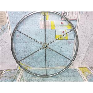 Boaters' Resale Shop of TX 2512 1351.24 SS 24" STEERING WHEEL FOR 1" SHAFT