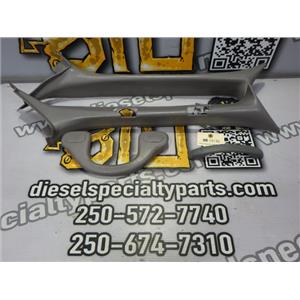 1999 2000 FORD F250 XLT EXT CAB V10 2WD A PILLAR COVERS GRAB HANDLES ( 4 ) GRAY