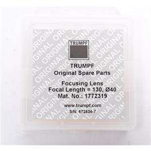 Trumpf Focusing Lens No. 1772319 f 130.00 mm, D 40.00 mm