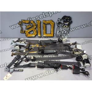 2009 2010 FORD EXPEDITION EL LIMITED SEAT BELTS (BLACK) 7 PASSENGER -SET