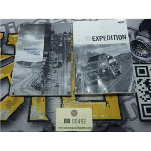 2010 FORD EXPEDITION EL LIMITED 5.4 AUTO 4X4 OEM OWNERS MANUAL (2) BOOKS