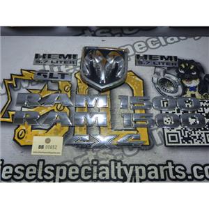2011 2012 DODGE 1500 5.7 HEMI 4X4 CREW CAB OEM EMBLEM / BADGE SET (21 PIECE)