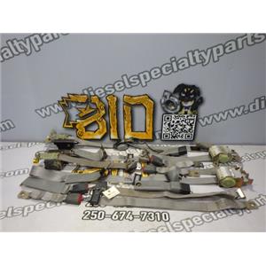 2003 2004 FORD F350 F250 XLT OEM INTERIOR SEAT BELTS (SET) SIX PASSENGER - GRAY