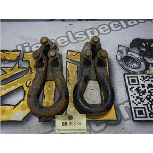 2003 2004 FORD F350 F250 XLT 6.0 DIESEL ZF6 4X4 FRONT TOW HOOKS PAIR (SET)