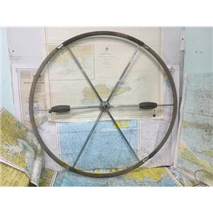 Boaters' Resale Shop of TX 2602 0704.01 LEWMAR 40" DUAL HUB FOLDING  WHEEL