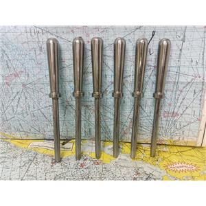 Boaters' Resale Shop of TX 2602 0707.32 SIX 10" STAINLESS STEEL BELAYING PINS