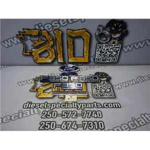 2003 2004 FORD F350 F250 XLT 6.0 DIESEL ZF6 4X4 EMBLEM BADGE SET ( 6 ) F-350 XLT