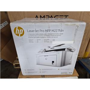 HP MFP M227FDN LaserJet Pro All-in-One Monochrome Laser Printer - NEW -